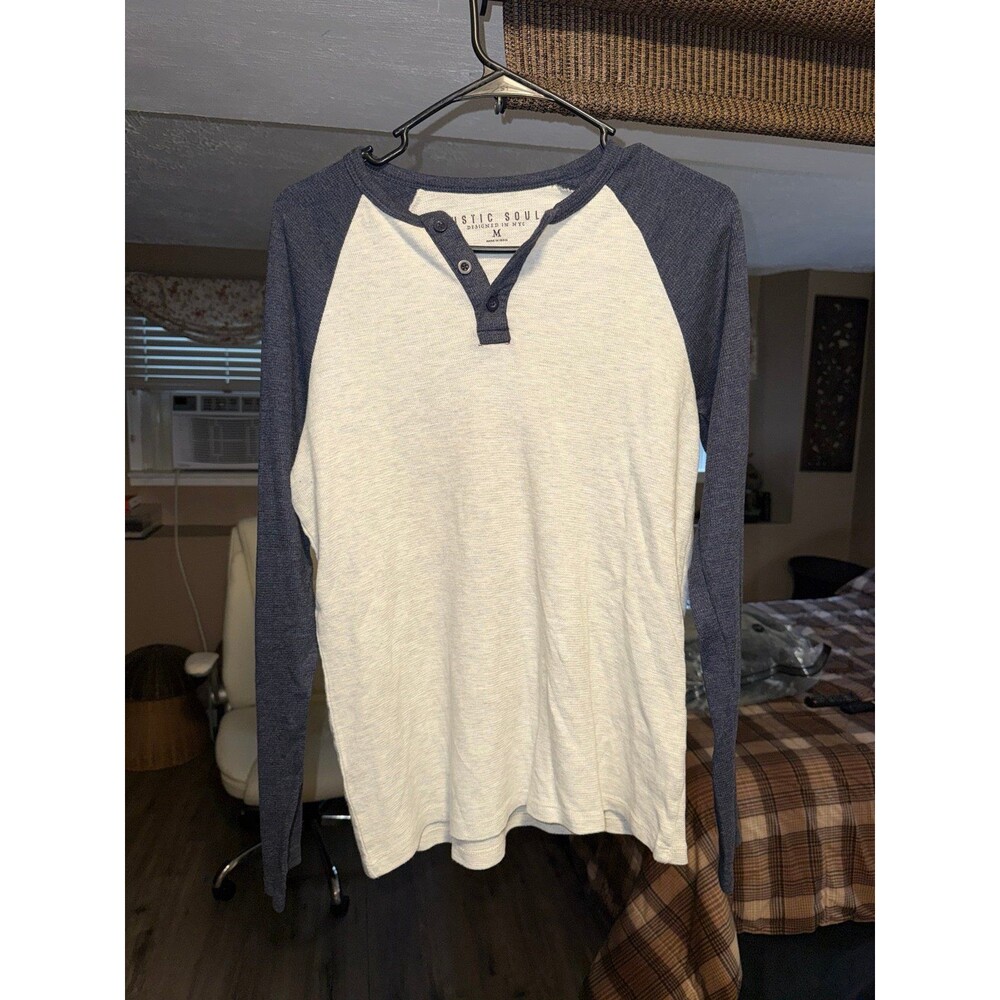 Rustic Souls Long Sleeve 3 Button Shirt Medium